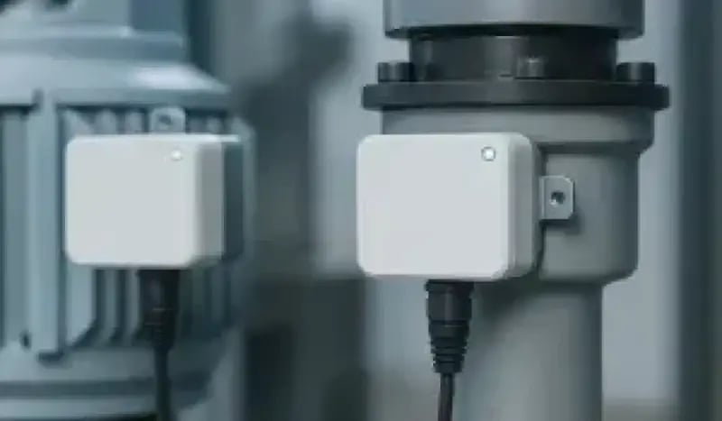 Capteurs IoT installés sur machines industrielles pour suivi en temps réel