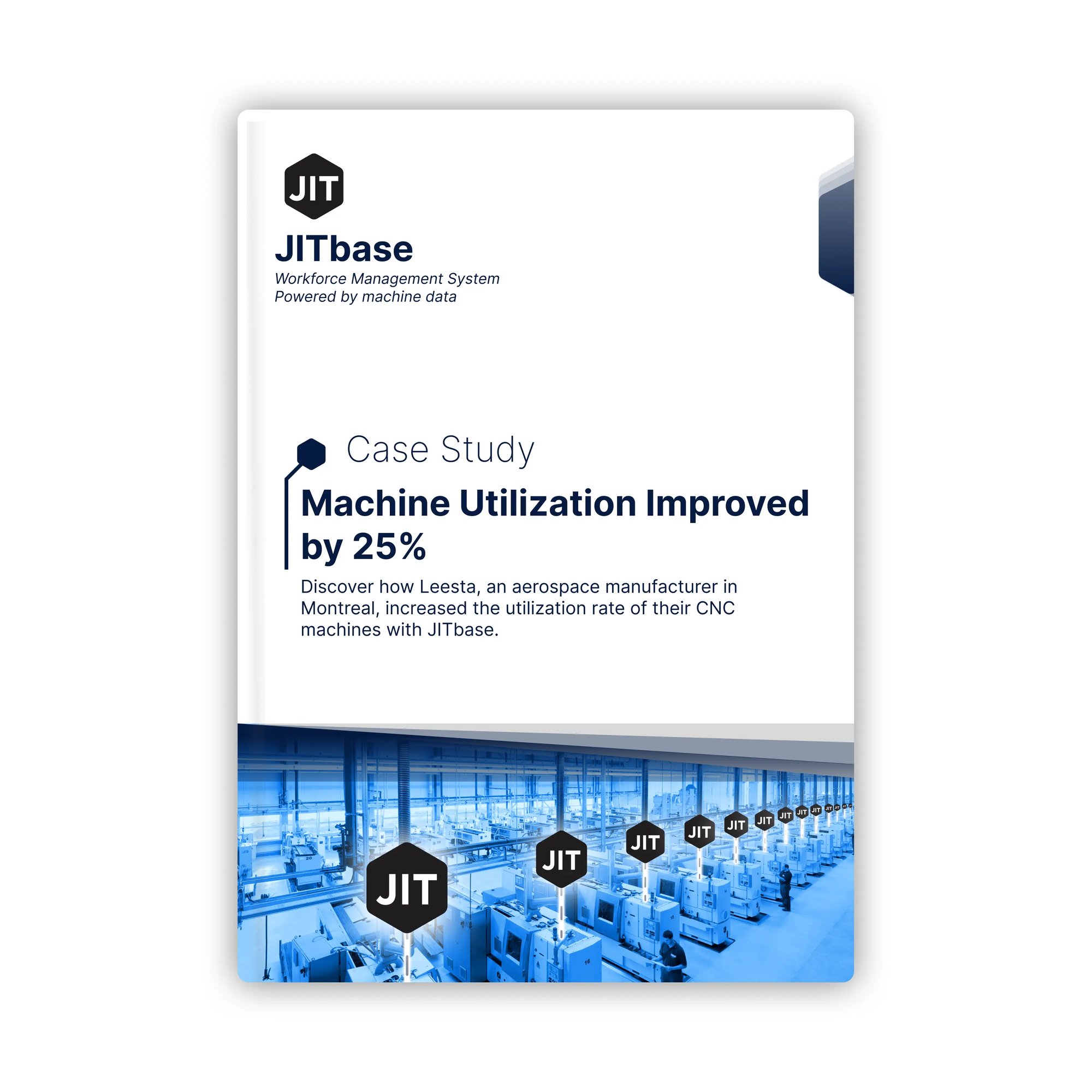 Case Study cover: Machine Utilization Improved by 25%