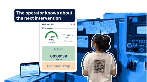 Operator knows about the next intervention thanks to JITbase