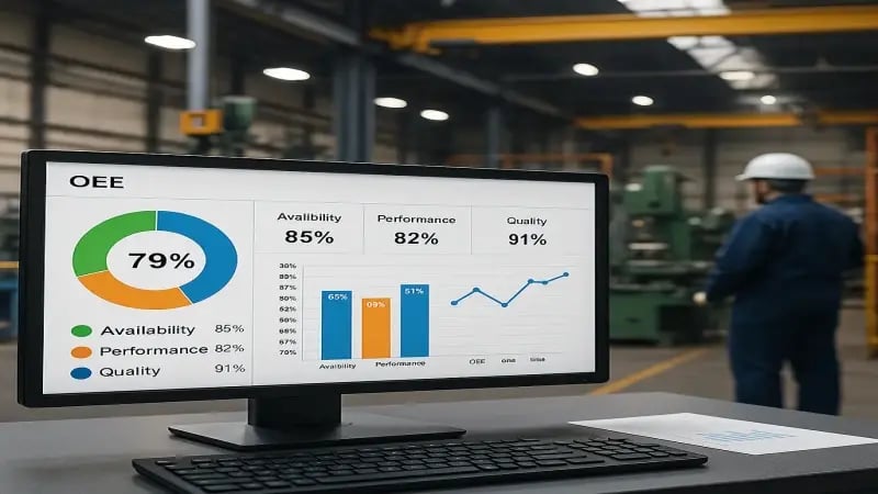 Logistics planner adjusting digital workforce schedules and workload charts using a labor management system.